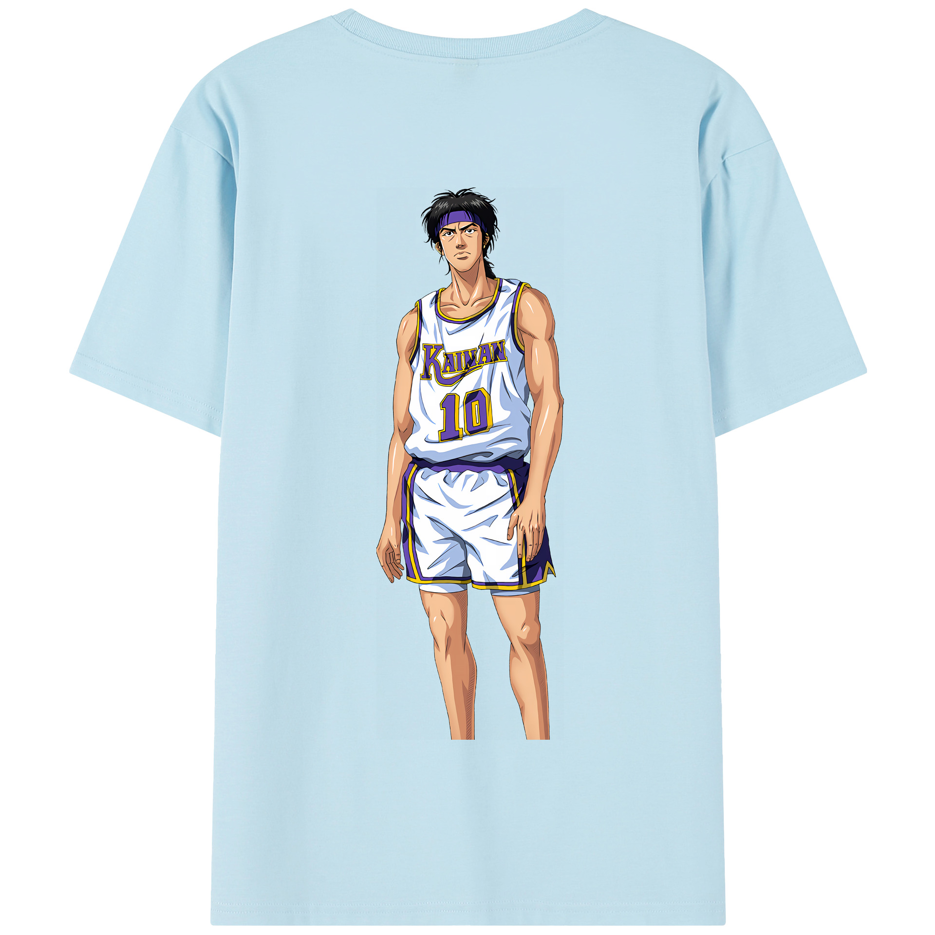 SLAM DUNK／スラムダンク 綿100％半袖Tシャツ（背面プリント）